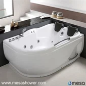 2017 Modern Hönnun Lúxus Whirlpool Hydro Nudd ABS Corner Baðherbergi Baðkar Til sölu