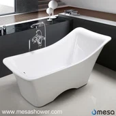 Evrópa-stíl óregluleg form Acrylic frystir baðkar, hvítur