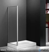 Einföld Hönnun Innbyggður Corner Hot Sale Walk In Shower Screen