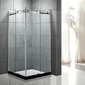 Frameless baðherbergi Sturta skáp með rennihurð